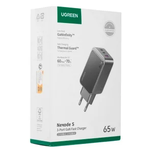 شارژر دیواری 65 وات یوگرین Nexode S X553-35042 GaN QC4.0 PD3.0 3.25A