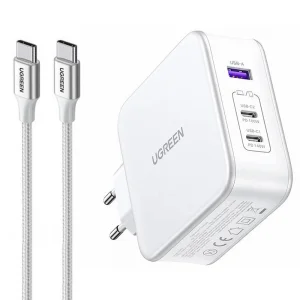 شارژر دیواری 140 وات یوگرین CD289 GaN QC4+ PD3.1 5A + کابل تبدیل تایپ سی