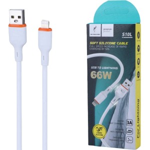 کابل لایتنینگ فست شارژ 66 وات اسکای دلفین S10L طول 1 متر