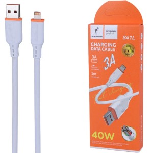 کابل لایتنینگ فست شارژ 40 وات اسکای دلفین S41L طول 1 متر