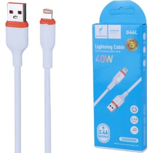 کابل لایتنینگ فست شارژ 40 وات اسکای دلفین S46L طول 1 متر
