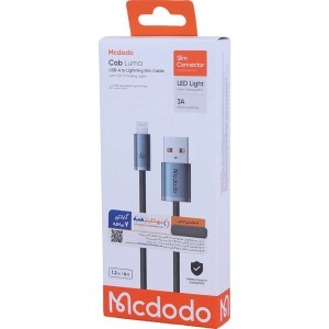 کابل لایتنینگ فست شارژ 3 آمپر مک دودو CA-122 طول 1.2 متر