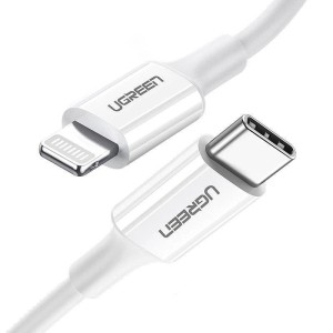 کابل تایپ سی به لایتنینگ فست شارژ 2.4 آمپر یوگرین US171-60749 طول 2 متر