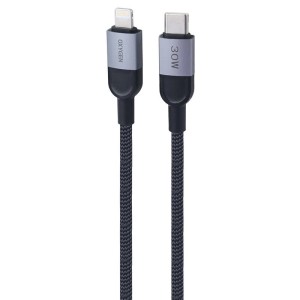 کابل تایپ سی به لایتنینگ فست شارژ 30 وات اکسیژن LX-32 طول 2 متر