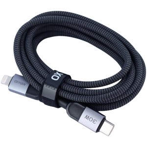 کابل تایپ سی به لایتنینگ فست شارژ 30 وات اکسیژن LX-32 طول 2 متر