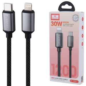 کابل تایپ سی به لایتنینگ فست شارژ 30 وات ارلدام EC-199C-L طول 1.2 متر
