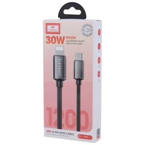 کابل تایپ سی به لایتنینگ فست شارژ 30 وات ارلدام EC-199C-L طول 1.2 متر
