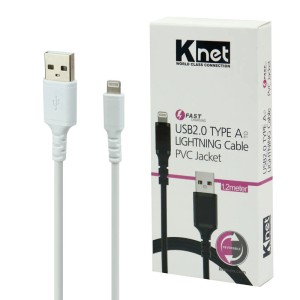 کابل آیفونی فست شارژ K-net K-C531 1.2m