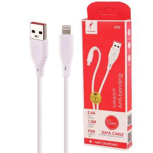 کابل لایتنینگ فست شارژ 2.4 آمپر اسکای دلفین S20L طول 1 متر