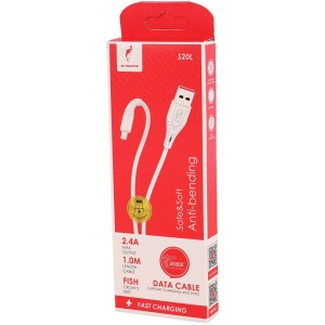 کابل لایتنینگ فست شارژ 2.4 آمپر اسکای دلفین S20L طول 1 متر