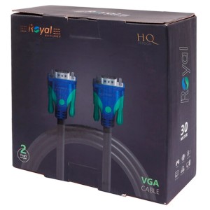 کابل VGA 3+6 رویال Royal طول 30 متر
