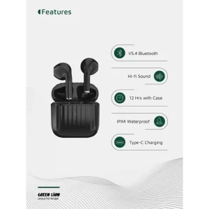 هندزفری بلوتوثی گرین لاین Austin GL-TWS79 GNASTNTWSBK - تصویر 15