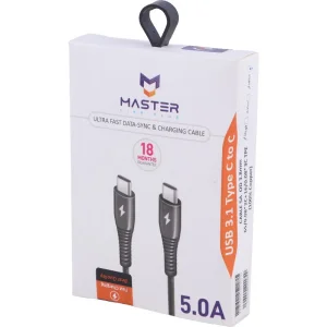 کابل دو سر تایپ سی فست شارژ 5 آمپر مستر لینک پلاس ETM 002 طول 1 متر - تصویر 5