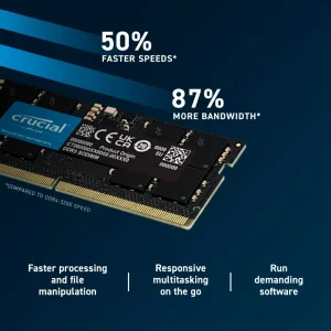 رم لپ تاپ کروشیال CT16G48C40S5 DDR5 16GB 4800MHz CL40 - تصویر 2