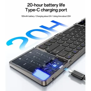 کیبورد بی سیم تاشو یسیدو KB49 - تصویر 9