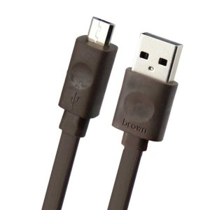 کابل میکرو یو اس بی اورجینال Brown 1m شرینک