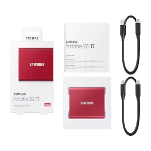 هارد سامسونگ قرمز Samsung SSD External T7 1TB | برنس شاپ