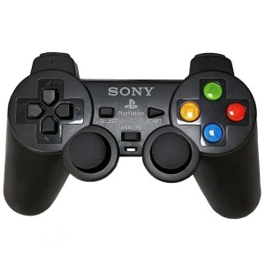دسته بازی تکی شوکدار Sony PS2 دکمه رنگی