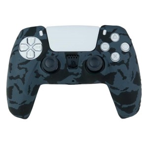روکش دسته بازی PS5 طرح چریکی مشکی خاکستری