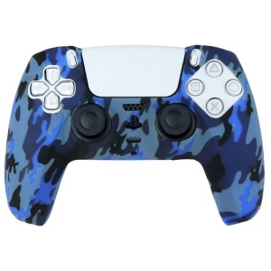 روکش دسته بازی PS5 طرح چریکی زمینه مشکی آبی