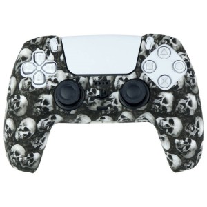 روکش دسته بازی PS5 طرح اسکلت زمینه مشکی