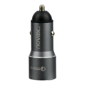 شارژر فندکی فست شارژ Novax C-301 QC3.0 5.5A 36W + کابل میکرو یو اس بی