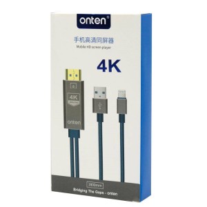 تبدیل Onten OTN-7519 4K Lightning to HDMI 1.8m
