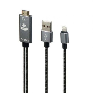 تبدیل Onten OTN-7519 4K Lightning to HDMI 1.8m