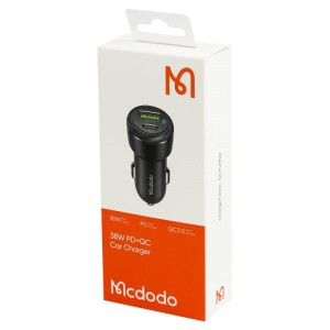 شارژر فندکی فست شارژ Mcdodo CC-5970 QC3.0 2.4A PD 38W