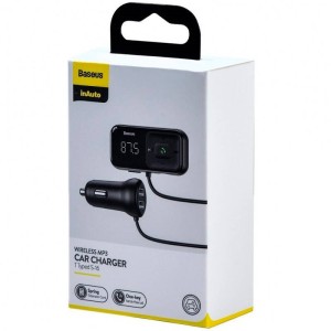 شارژر فندکی + FM Player بلوتوثی Baseus T Typed S-16 CCTM-E01