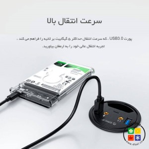 هاب اوریکو Orico DESK-2U1C USB 3.0/AUX/Type-C To USB 3.0