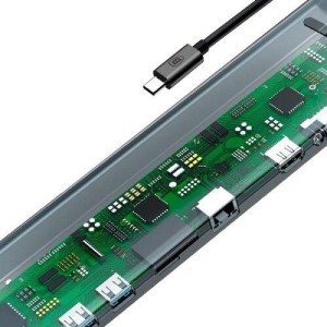 هاب و رم ریدر Baseus CATSX-F0G USB 3.0/HDMI/VGA/RJ45/AUX/Type-C PD To Type-C