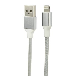 کابل کوتاه آیفونی روکش دار سر فلزی