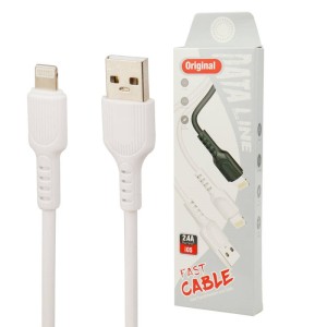 کابل سیلیکونی آیفونی فست شارژ Original 2.4A 1m