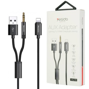 کابل تبدیل Yesido YAU18 Lightning To AUX / USB 1.2m