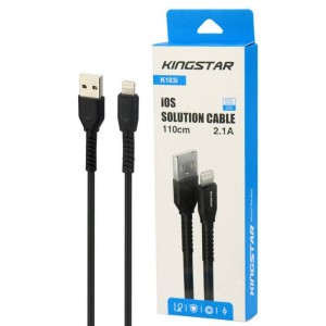 کابل آیفونی KingStar K103i 2.1A 1.1m