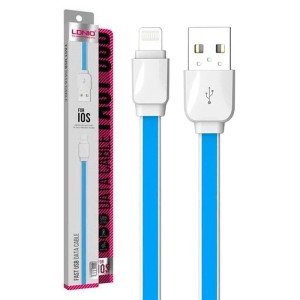 کابل آیفونی فست شارژ Ldnio XS-07 2.1A 1m