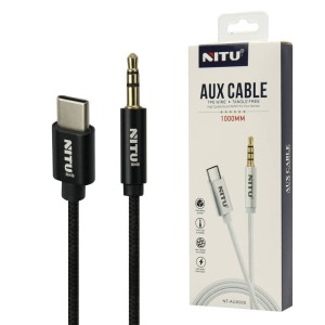 کابل تبدیل Nitu NT-AUX005 Type-C To AUX 1m