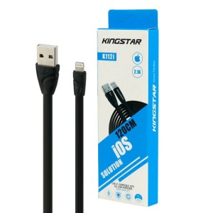 کابل آیفونی KingStar K112i 2.1A 1.2m