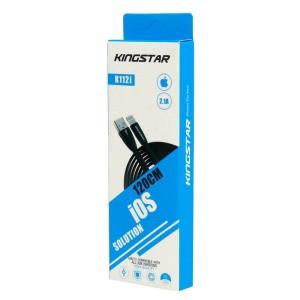 کابل آیفونی KingStar K112i 2.1A 1.2m