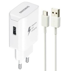 شارژر دیواری فست شارژ Samsung EP-TA300 2A 15W + کابل تایپ سی
