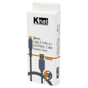 کابل آیفونی فست شارژ K-net K-CULB2012 1.2m