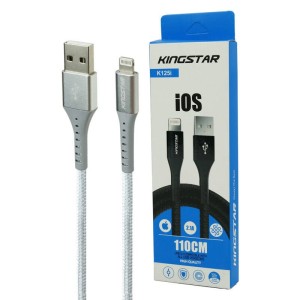 کابل آیفونی KingStar K125i 2.1A 1.1m