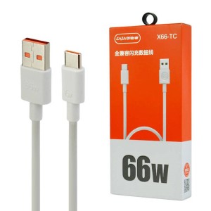 کابل تایپ سی فست شارژ CAZA X66-TC 66W 6A 1m