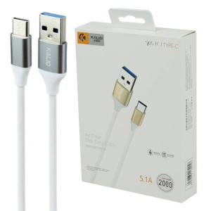 کابل تایپ سی فست شارژ Kalio SJ05 5.1A 2m