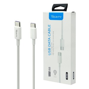 کابل تبدیل فست شارژ Verity CB 3134C Type-C To Type-C 1m