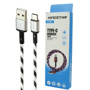 کابل تایپ سی KingStar K120C 2.1A 1.1m
