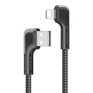 کابل آیفونی فست شارژ Yesido CA80 2.4A 1.2m دو سر L