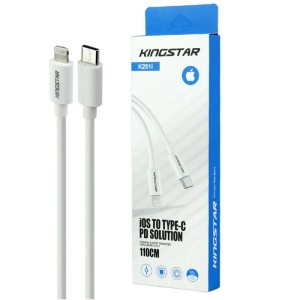 کابل تبدیل KingStar K251i Type-C to Lightning 3A 1.1m