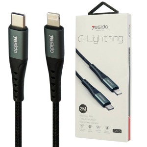 کابل تبدیل Yesido CA-65 Type-C to Lightning 2.4A 2m